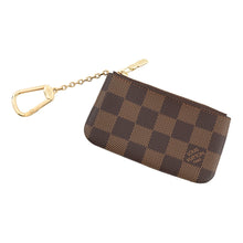 Load image into Gallery viewer, LOUIS VUITTON Card Key Case Pochette Cles BrownN62658 Damier Ebene Canvas
