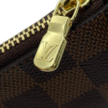 Load image into Gallery viewer, LOUIS VUITTON Card Key Case Pochette Cles BrownN62658 Damier Ebene Canvas
