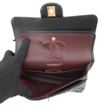 Load image into Gallery viewer, CHANEL Classic Matelasse Double Chain Shoulder Bag BlackA01113-Y01295-94305 Lambskin Size 23