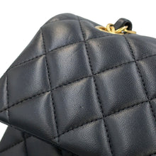 Load image into Gallery viewer, CHANEL Classic Matelasse Double Chain Shoulder Bag BlackA01113-Y01295-94305 Lambskin Size 23