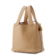 Load image into Gallery viewer, HERMES Picotin Lock Biscuit Taurillon Clemence Size PM