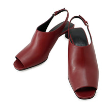 Load image into Gallery viewer, HERMES Sandals 《Marly》 45 Rouge HH261097Z Nappa Size 36.5