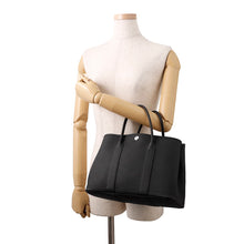 将图像加载到图库查看器中,HERMES Garden Party Black Negonda Leather Size TPM