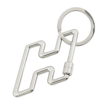 Load image into Gallery viewer, HERMES H to Speed Key Ring Bag Charm SilverH077245 Metal