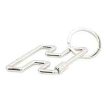 Load image into Gallery viewer, HERMES H to Speed Key Ring Bag Charm SilverH077245 Metal