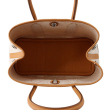 Load image into Gallery viewer, HERMES Neo Garden Ecru/Biscuit Toile H Negonda Leather Size 23