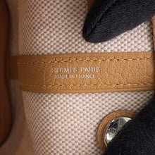 将图像加载到图库查看器中,HERMES Neo Garden Ecru/Biscuit Toile H Negonda Leather Size 23