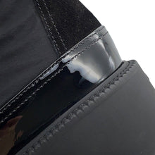 Load image into Gallery viewer, CHANEL CC Logo Lace-Up Boots BlackG38086 Nylon Patent Leather Size 36C