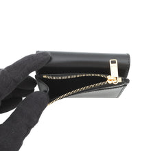 Load image into Gallery viewer, CELINE Triomphe Compact Wallet with Coin Compartment Black10I653DPV.38NO Shiny Calf Leather