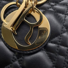 Load image into Gallery viewer, Dior Cannage Lady Dior 2WAY Handbag BlackCAL44550 Lambskin Size Medium