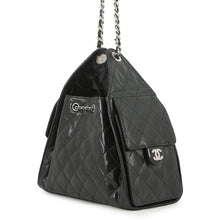 将图像加载到图库查看器中,CHANEL CHANEL25 ChainShoulder Bag BlackAS5293 Shiny Crumple Calf Leather Size Small