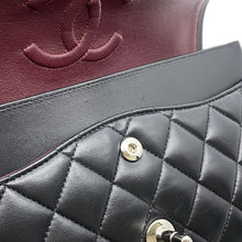 Load image into Gallery viewer, CHANEL Matelasse W Flap ChainShoulder Bag BlackA01112 Lambskin Size 25