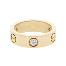 Load image into Gallery viewer, CARTIER Love Ring 3P Diamond Size Classic 51/#11B4032400 18K Yellow Gold
