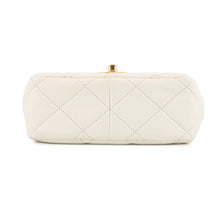 将图像加载到图库查看器中,CHANEL Mini Matelasse Handle WhiteAS3450 Calf Leather