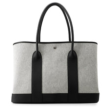 Load image into Gallery viewer, HERMES Neo Garden Voyage Ecru/Black Toile Offiche Negonda Leather Size 41