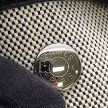 Load image into Gallery viewer, HERMES Neo Garden Voyage Ecru/Black Toile Offiche Negonda Leather Size 41