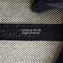 Load image into Gallery viewer, HERMES Neo Garden Voyage Ecru/Black Toile Offiche Negonda Leather Size 41