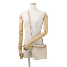 将图像加载到图库查看器中,CHANEL Matelasse Chain Shoulder Bucket Bag BeigeAS3873 Lambskin Size Small