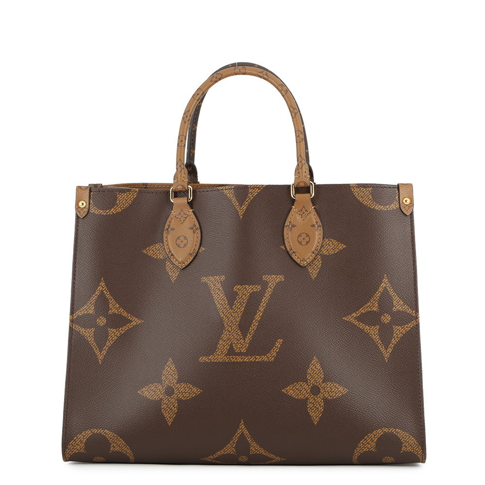 LOUIS VUITTON Onthego RedM45321 Monogram Monogram Reverse Canvas