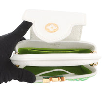 将图像加载到图库查看器中,LOUIS VUITTON Capucines Green/WhiteM59879 Taurillon Leather Textile Size MINI