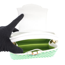 将图像加载到图库查看器中,LOUIS VUITTON Capucines Green/WhiteM59879 Taurillon Leather Textile Size MINI