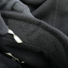 将图像加载到图库查看器中,HERMES Double-faced wrap coat Size 34 Black Cashmere100%