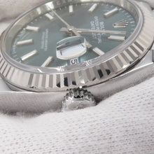 Load image into Gallery viewer, ROLEX Datejust W36mm Stainless Steel K18WG Mint Green Dial126234