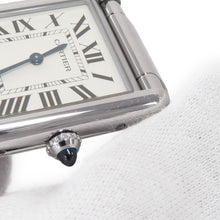 Load image into Gallery viewer, CARTIER Must tank LM W25.5mm x H33.7mm Stainless Steel Silver DialWSTA0052