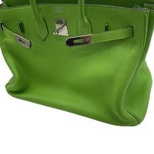 将图像加载到图库查看器中,HERMES Birkin Apple Green Taurillon Clemence Size 35
