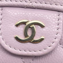 Load image into Gallery viewer, CHANEL Matelasse Compact Wallet Light PurpleAP0230 Caviar Leather
