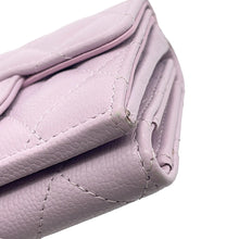 Load image into Gallery viewer, CHANEL Matelasse Compact Wallet Light PurpleAP0230 Caviar Leather