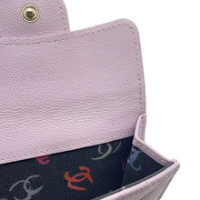 Load image into Gallery viewer, CHANEL Matelasse Compact Wallet Light PurpleAP0230 Caviar Leather
