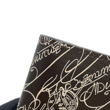 Load image into Gallery viewer, Berluti Batty Toile Marbouf Long Wallet Dark Brown Leather