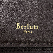 Load image into Gallery viewer, Berluti Batty Toile Marbouf Long Wallet Dark Brown Leather