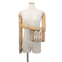 将图像加载到图库查看器中,Chloe Woody Mini 2WAY Bag Woden OrangeCHC24UP237L17847 Canvas Shiny Calf Leather