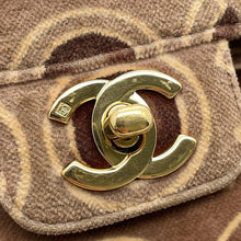 Load image into Gallery viewer, CHANEL COCO Flap Handbag Beige/Brown Velour