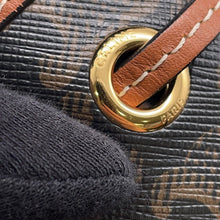 Load image into Gallery viewer, CELINE Triomphe Small Drawstring Shoulder Bag Tan191142BZJ PVC Leather