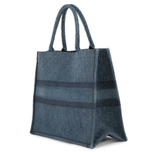 Load image into Gallery viewer, Dior Book tote BlueM1286ZWAL Denim Size Large