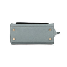Load image into Gallery viewer, Valextra Valextra Mini Paspa 2WAY Bag Gray/Beige/Black Leather