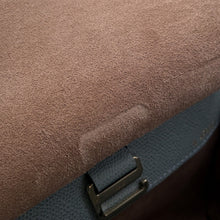 Load image into Gallery viewer, Valextra Valextra Mini Paspa 2WAY Bag Gray/Beige/Black Leather