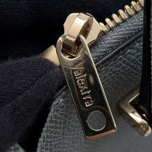 Load image into Gallery viewer, Valextra Valextra Mini Paspa 2WAY Bag Gray/Beige/Black Leather