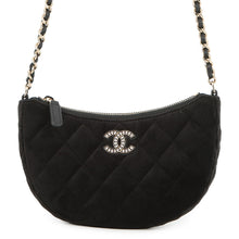 Load image into Gallery viewer, CHANEL 2024 Year Gift: Matelasse Chain Shoulder Bag Black Velour