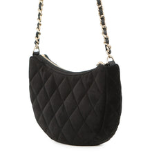 Load image into Gallery viewer, CHANEL 2024 Year Gift: Matelasse Chain Shoulder Bag Black Velour
