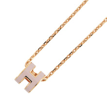 Load image into Gallery viewer, HERMES Pop Ash Necklace Size Mini Rose Dragee Gold Plated Lacquer