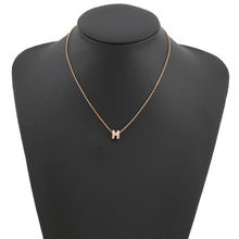Load image into Gallery viewer, HERMES Pop Ash Necklace Size Mini Rose Dragee Gold Plated Lacquer