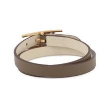 Load image into Gallery viewer, HERMES Be Api de Bourtour Bracelet Size T2 Etoupe/Nata Swift Leather