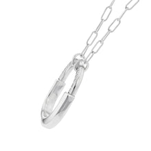 Load image into Gallery viewer, TIFFANY&Co. Padlock Pendant Size Medium72342100 18K White Gold