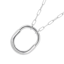 Load image into Gallery viewer, TIFFANY&Co. Padlock Pendant Size Medium72342100 18K White Gold
