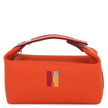 Load image into Gallery viewer, HERMES BRIDE A Black H Pavilion Orange・Feu Canvas Size PM