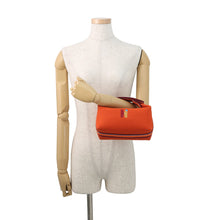 Load image into Gallery viewer, HERMES BRIDE A Black H Pavilion Orange・Feu Canvas Size PM